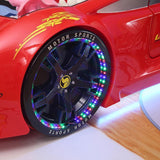 HB Rooms Grand Prix T600 Professional Car Bed (with lights and sound) (Red, White or Blue) (Single or Double) - Kids Haven