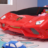 HB Rooms Grand Prix T600 Professional Car Bed (with lights and sound) (Red, White or Blue) (Single or Double) - Kids Haven