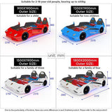 HB Rooms Grand Prix T600 Queen Car Bed (with lights and sound) (King available) - Kids Haven