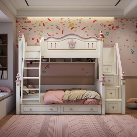 HB Rooms Royal Palace Bunk Bed (1101#P) - Kids Haven