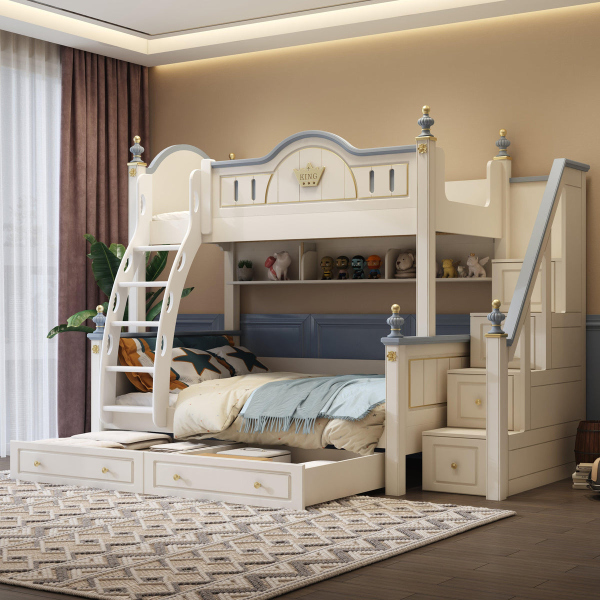HB Rooms Royal Palace Bunk Bed (1101#B) - Kids Haven