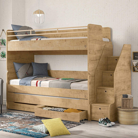 Cilek Studio Staircase With Cabinet Mocha - Kids Haven