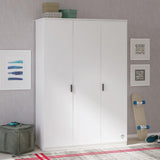 Cilek White 3 Doors Line Wardrobe - Kids Haven