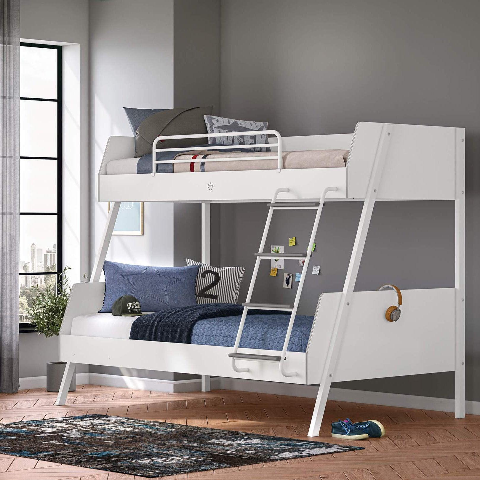 Cilek White Large Bunk Bed (90x200-120x200 cm) - Kids Haven