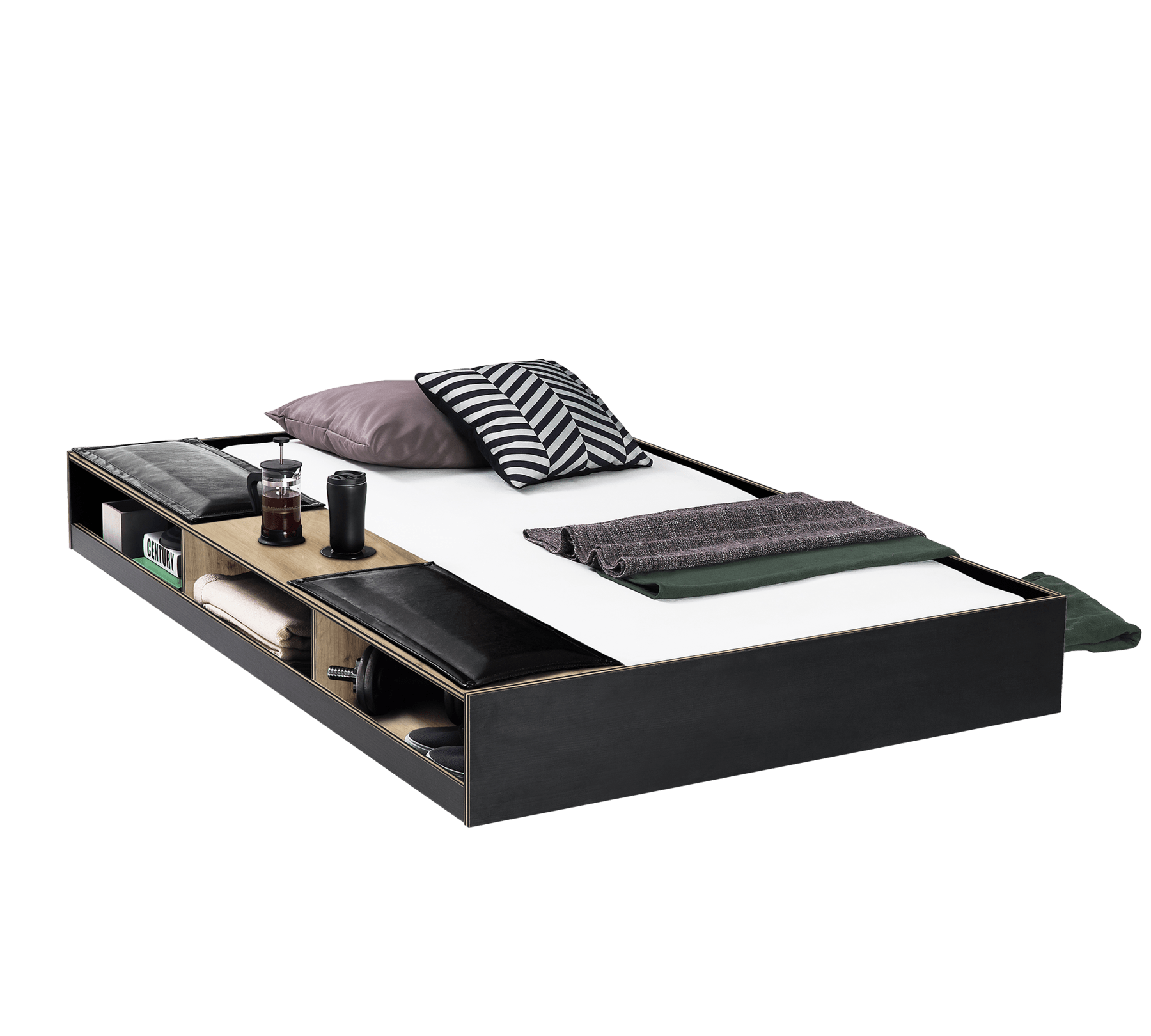 Cilek Black Bed (100X200 Cm Or 120X200 Cm) - Kids Haven