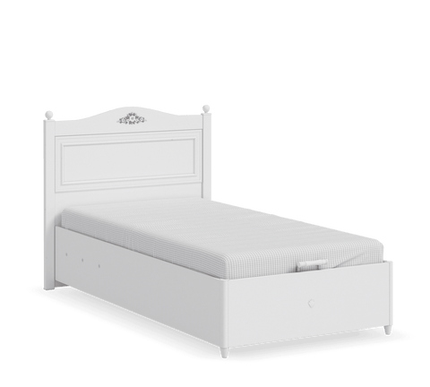 Cilek Rustic White Storage Bed (100X200 Or 120X200Cm) - Kids Haven