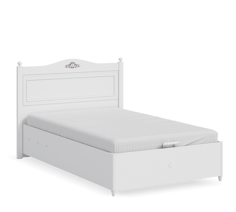 Cilek Rustic White Storage Bed (100X200 Or 120X200Cm) - Kids Haven