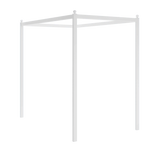 Cilek Rustic White Canopy Poster Poles Only (100x200 or 120x200cm) - Kids Haven