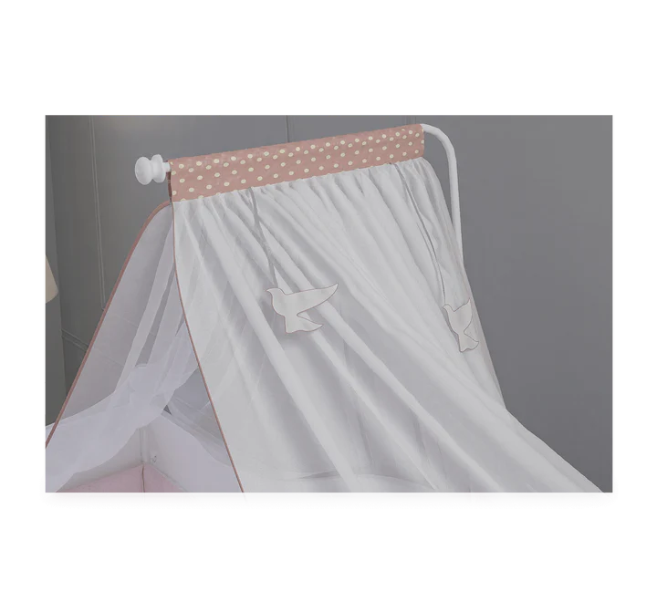 Rustic White Baby Canopy - Kids Haven