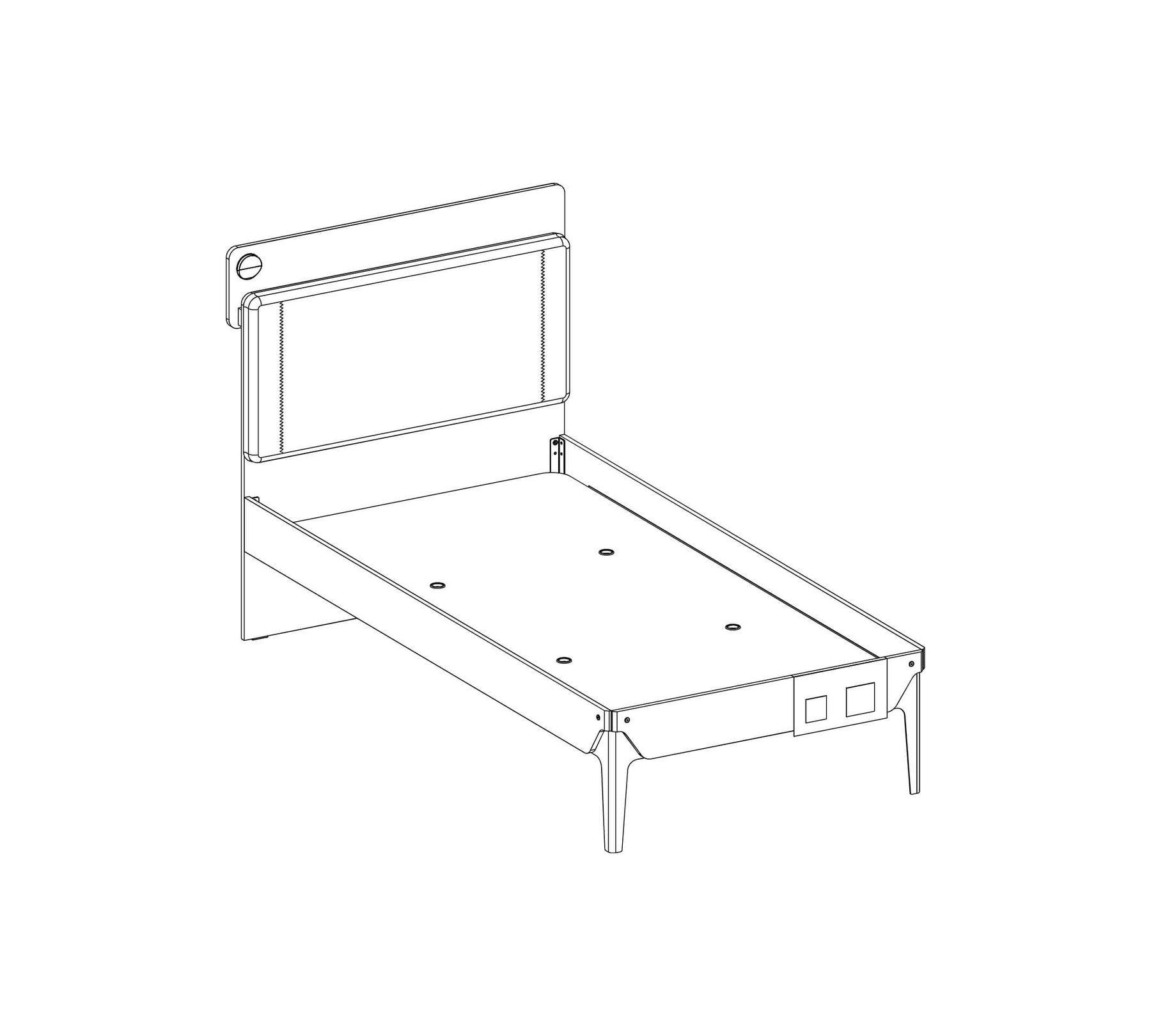 Cilek Duo Line Bed (100X200 Cm Or 120X200 Cm) - Kids Haven