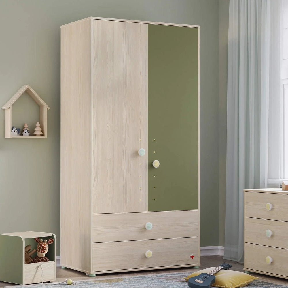 Cilek Montes Natural 2 Doors Wardrobe - Kids Haven