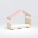 Cilek Montes Natural Side Roof Bed (90x200 Cm) - Dual Height - Kids Haven