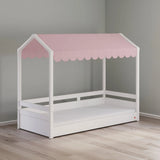 Cilek Montes Flat Roof Bed Tent (Green/ Pink/ Cream) - Kids Haven