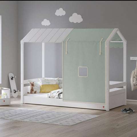 Montes White Half Timber Roof - Kids Haven