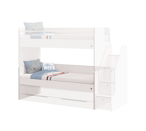 (NEW) Cilek Studio Bunk Bed White - Kids Haven