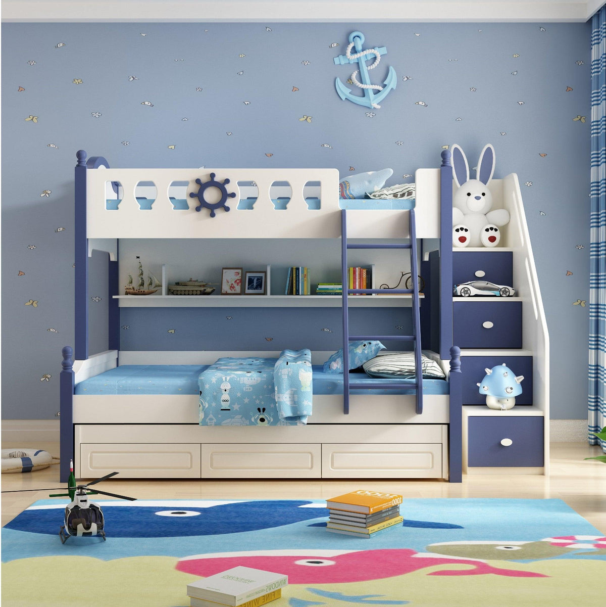 HB Rooms Sailor Bunk Bed (A07#) - Kids Haven