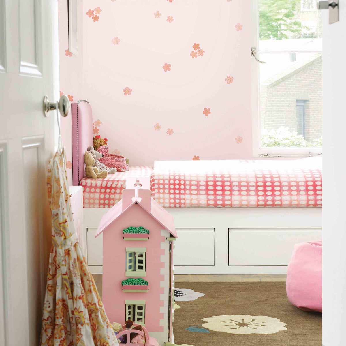 Cherry Blossoms on Pink Wallpaper - Kids Haven