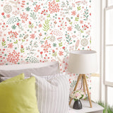 A Splash of Floral Wallpaper - Kids Haven