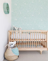 Bunny in Wonderland (Green or Purple) Wallpaper - Kids Haven