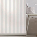 Grey & White Stripes Wallpaper - Kids Haven
