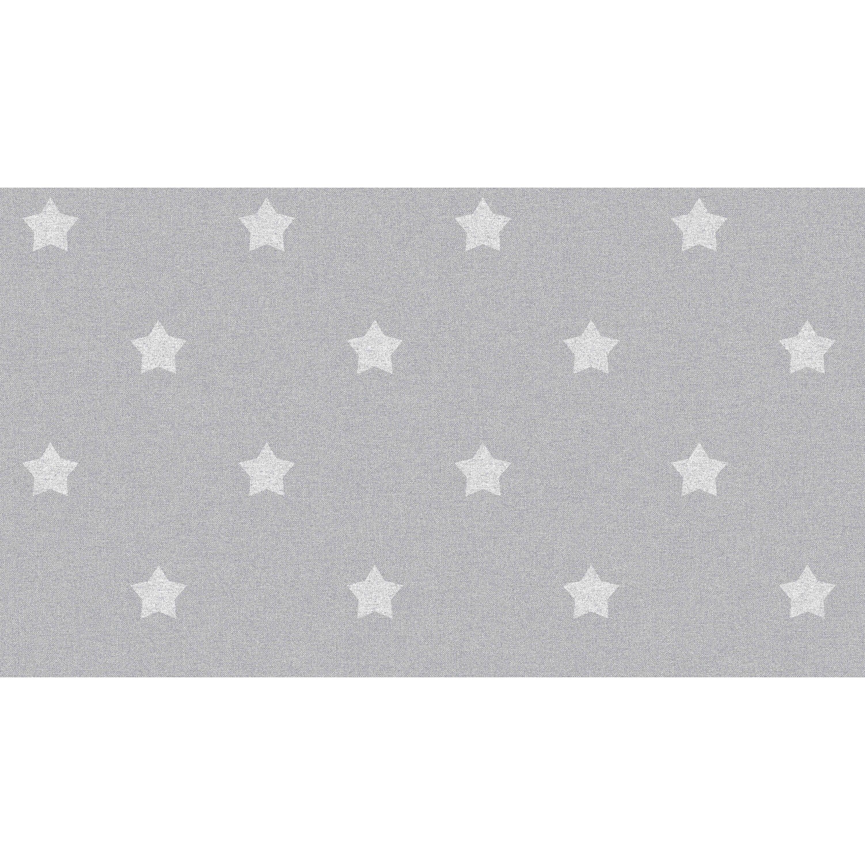 White Stars on Grey Wallpaper - Kids Haven