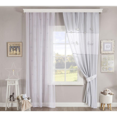 Cilek Baby Cotton Curtain (140X260 Cm) And/Or Baby Cotton Sheers (150X260 Cm) - Kids Haven