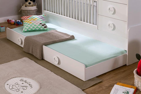 Cilek Baby Cotton Sl Convertible Baby Bed (With Parent Bed) (80X180 Cm) - Kids Haven