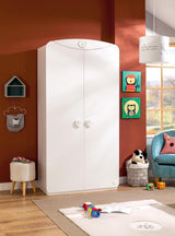 Cilek Baby Cotton Sl 2 Doors Wardrobe - Kids Haven