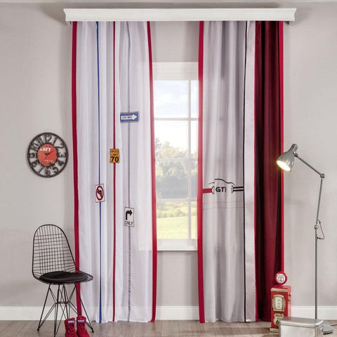 Cilek Nitro Curtain (140X260 Cm) And/Or Bipanel Sheers (140X260 Cm) - Kids Haven