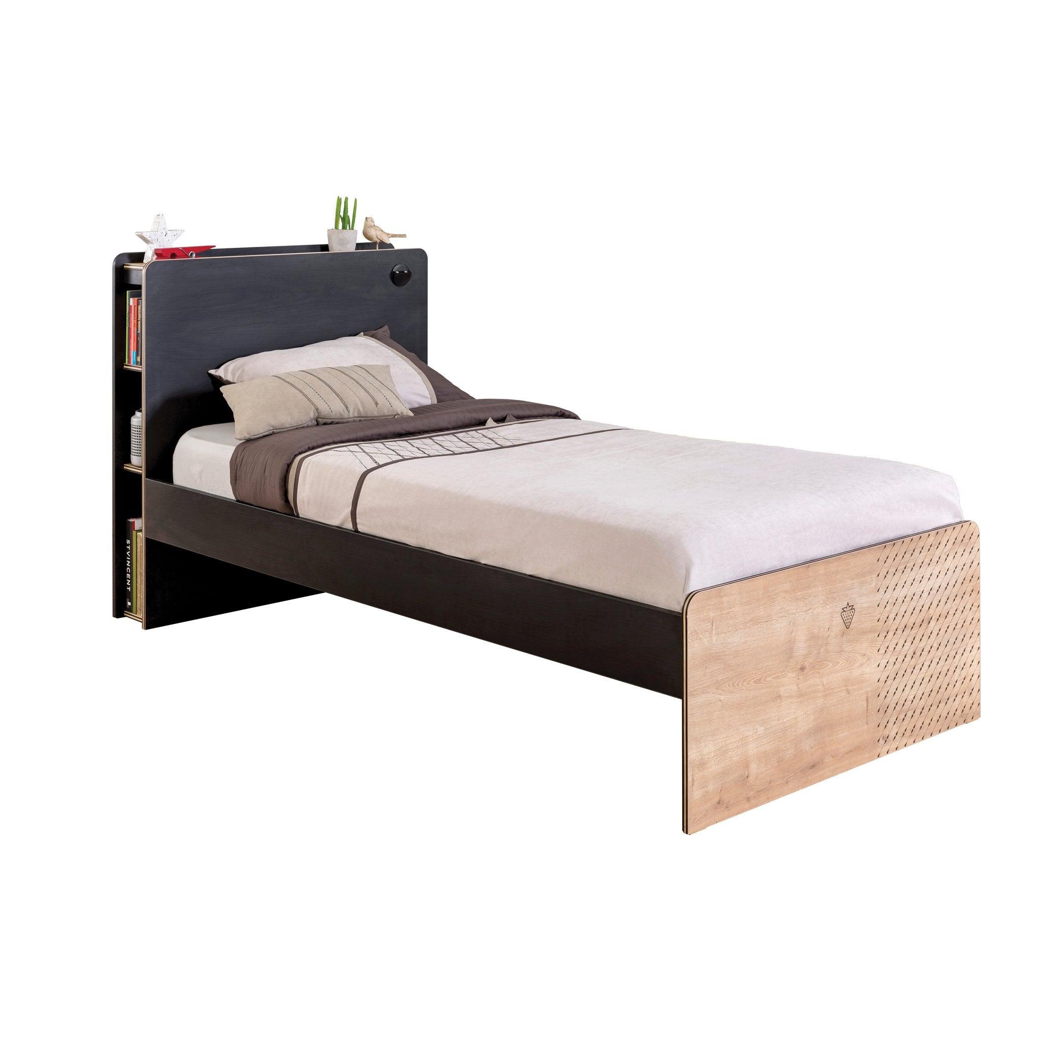 Cilek Black Bed (100X200 Cm Or 120X200 Cm  - With Pull Out Options)