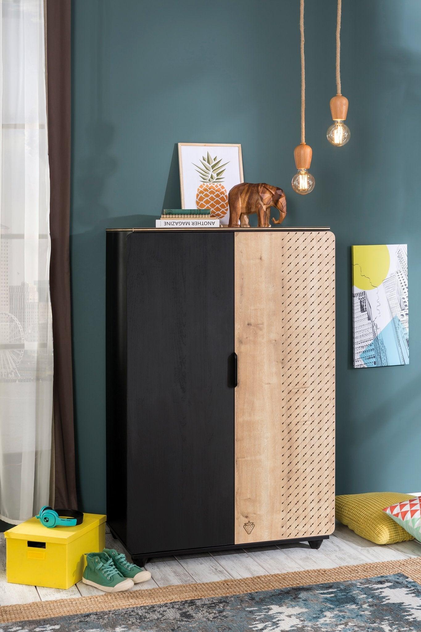 Cilek Black Small Wardrobe (Display) - Kids Haven