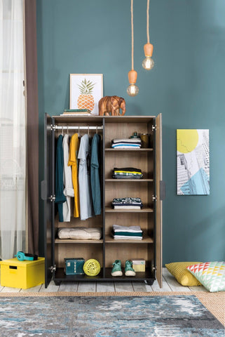 Cilek Black Small Wardrobe (Display) - Kids Haven