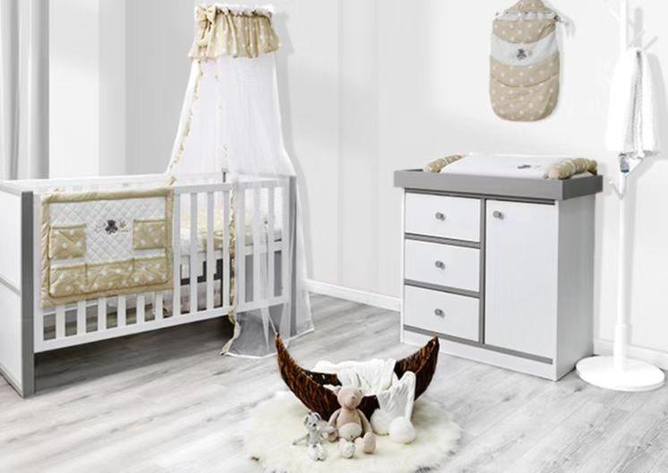 FIJN Daydream Convertible Baby Cot with Mattress (70x140cm) - Kids Haven