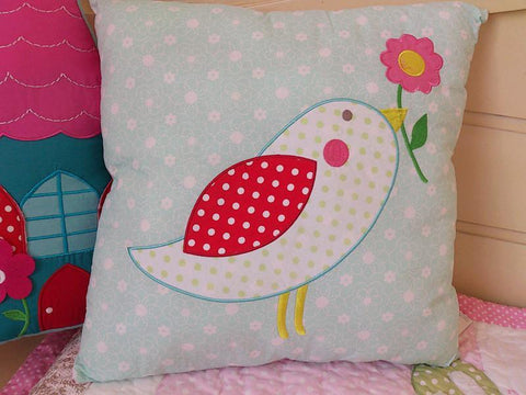 Snuggle Birdie Square Cushion - Kids Haven