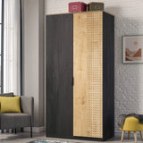 Cilek Black 2 Doors Wardrobe - Kids Haven