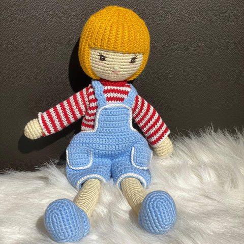May's Hand Blue Jean Girl Crochet - Kids Haven