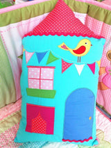 Snuggle Blue House Cushion - Kids Haven