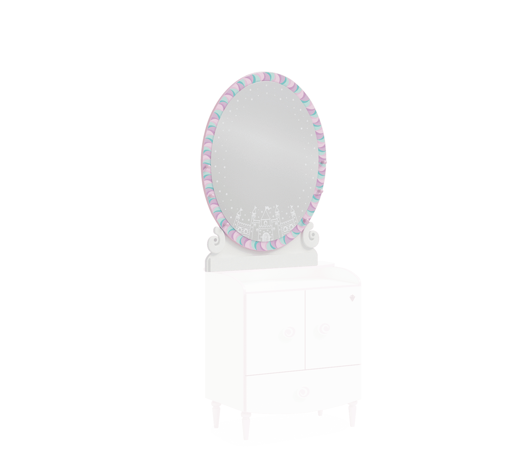 Cilek Princess Dresser Mirror - Kids Haven