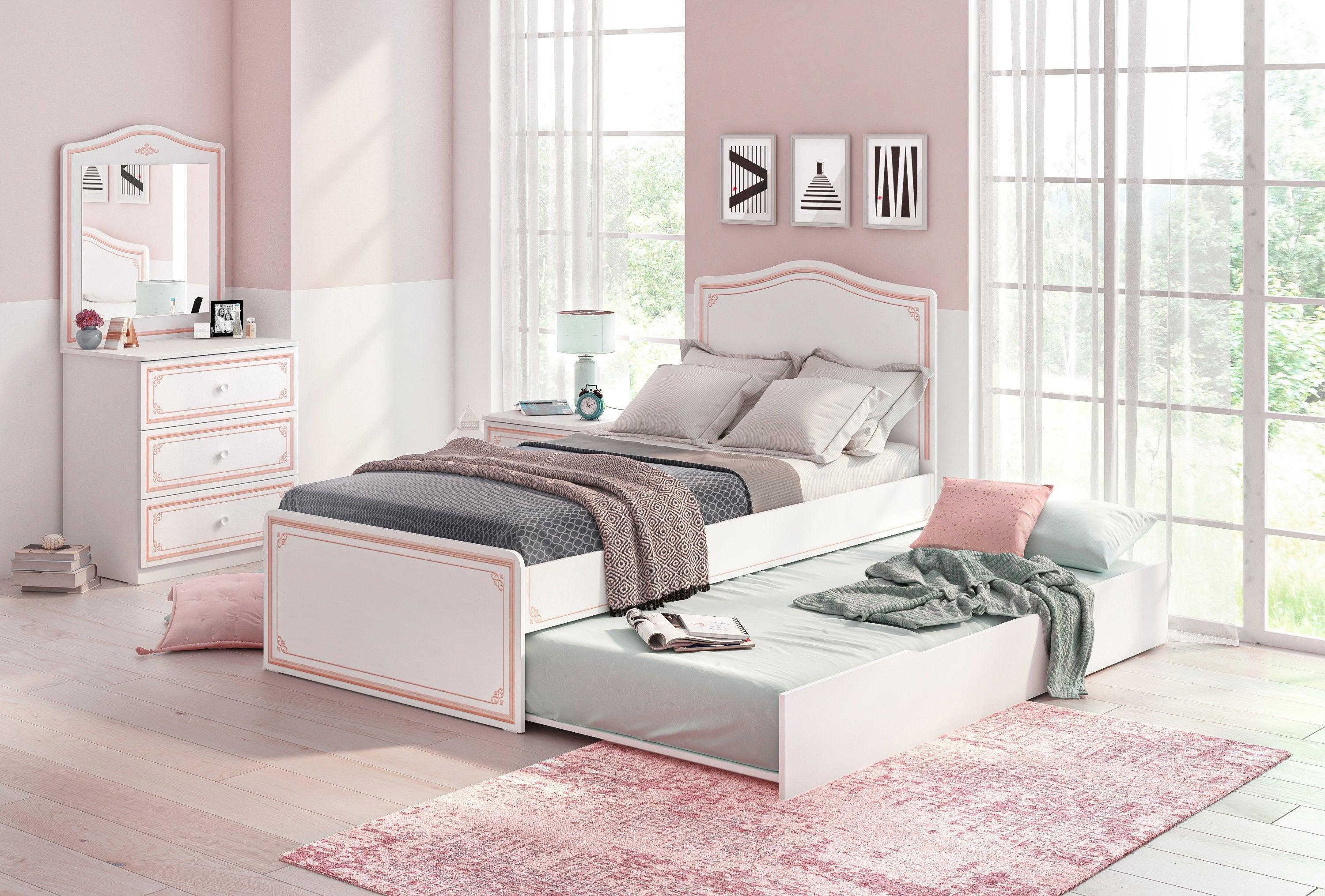 Cilek Selena Pink Bed (100X200 Cm Or 120X200 Cm) - Kids Haven