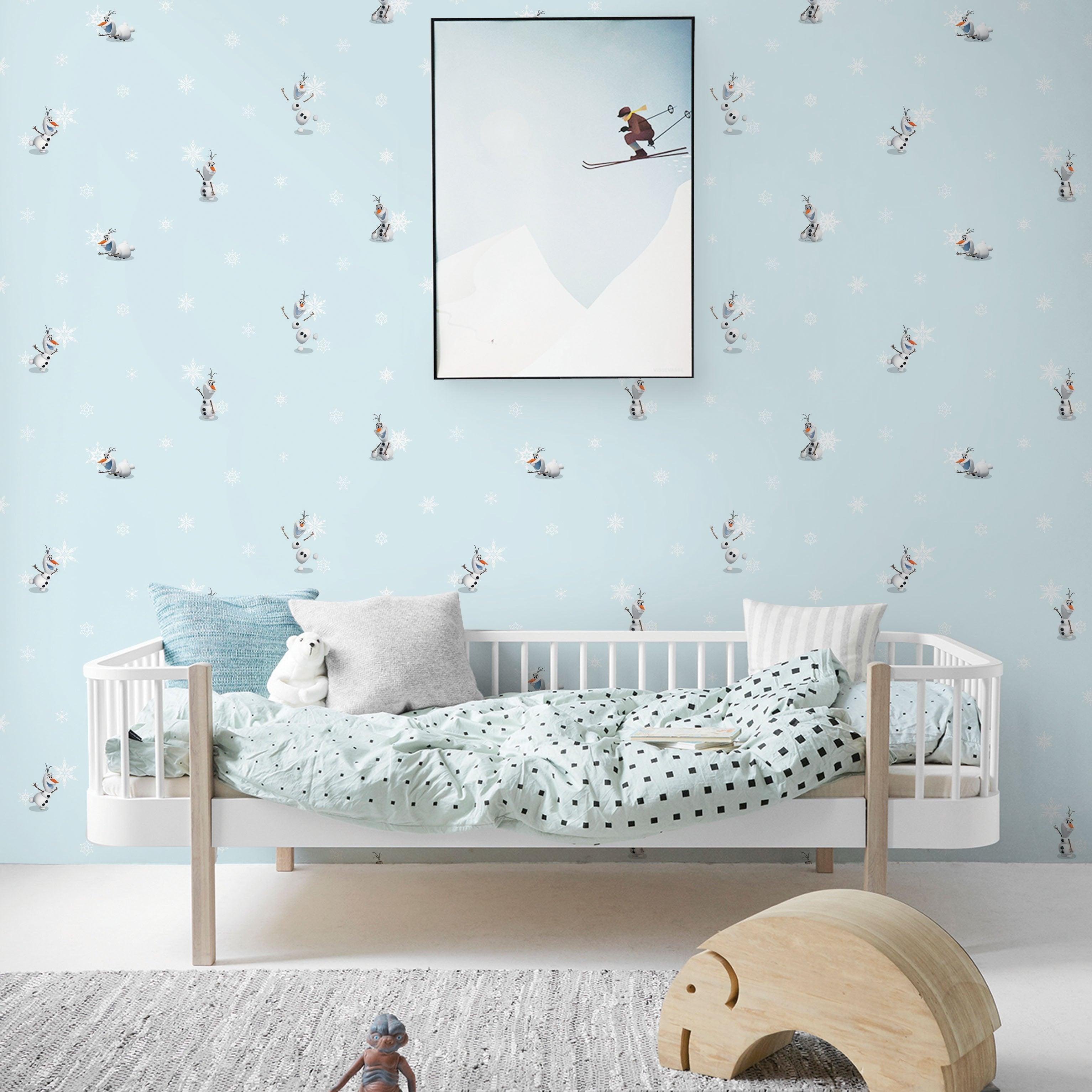 Olaf's World (or Snow Flakes) Wallpaper - Kids Haven