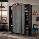 Cilek Dark Metal Sliding Wardrobe - Kids Haven