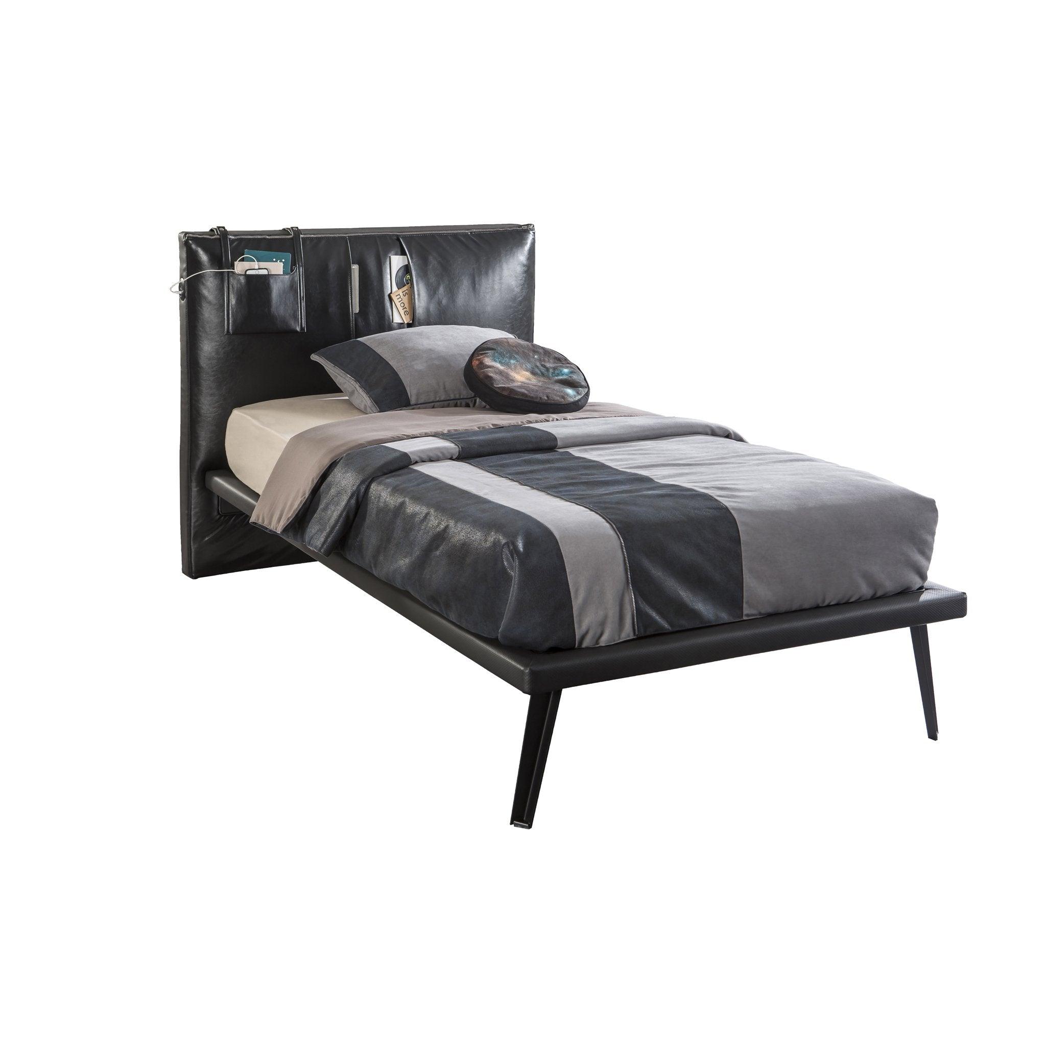 Cilek Dark Metal Bed (100X200 Cm Or 120X200 Cm - With Pull Out Options)