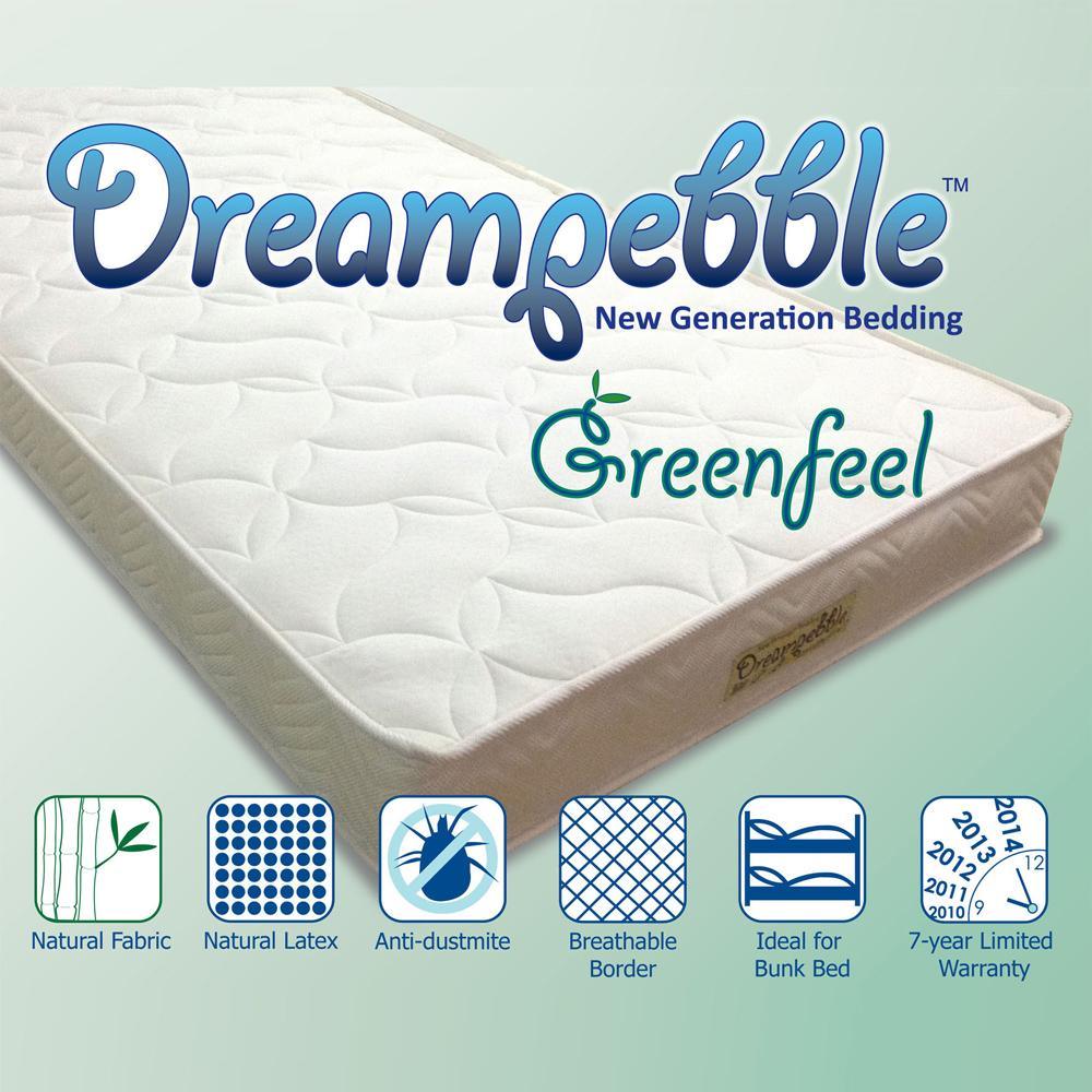 Dreampebble 4" GreenFeel (Latex Topper) Mattress