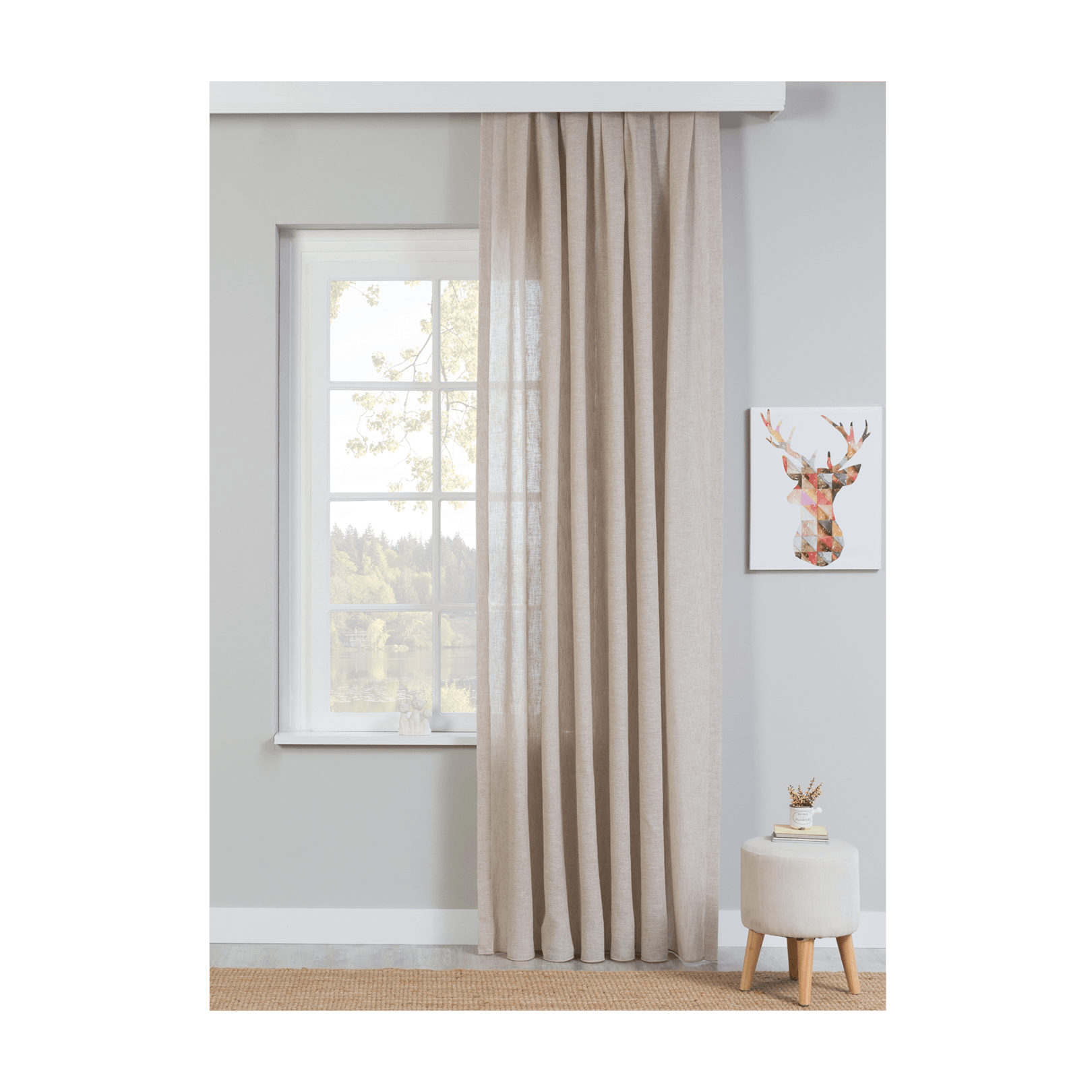 Cilek Dressy Background Curtain Beige (100X260 Cm)