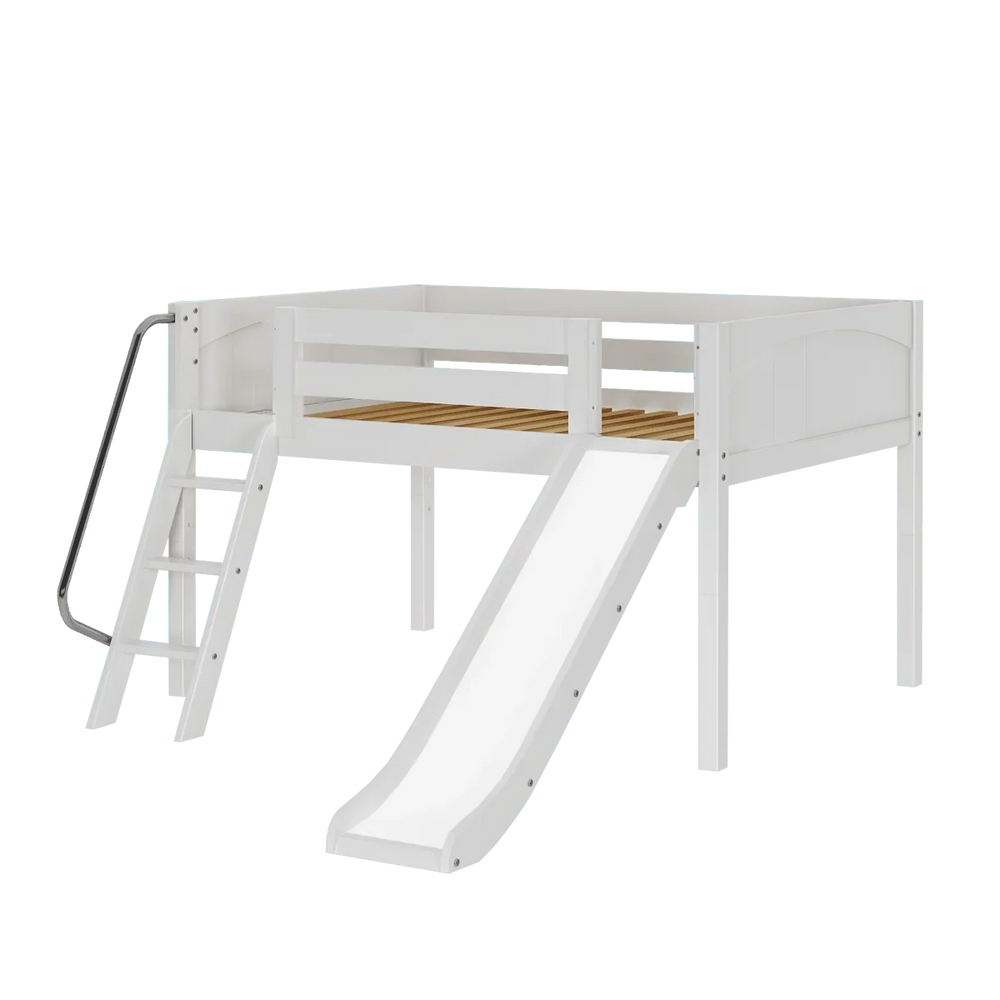 Maxtrix Low Loft w Front Slide (Ladder or Staircase) - fabric options - Kids Haven