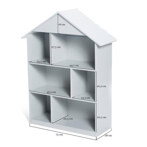 FIJN House Bookshelf (Grey) - Kids Haven