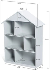 FIJN House Bookshelf (Grey) - Kids Haven