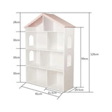 FIJN Pink Roof House Bookshelf - Kids Haven