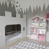 FIJN Pink Roof House Bookshelf - Kids Haven