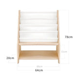 FIJN White Fabric Magazine Rack (3 sizes) - Kids Haven